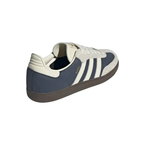 Tênis Adidas Samba OG "Night Indigo Cream White" Feminino Azul
